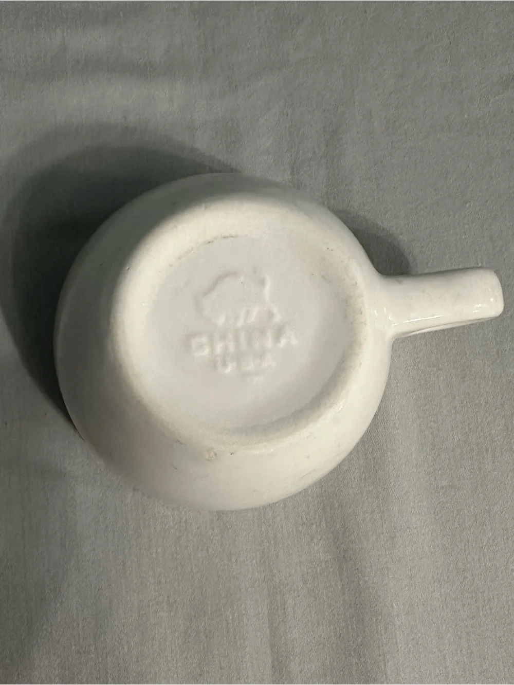 VTG Buffalo China USA Heavy White Diner Mug